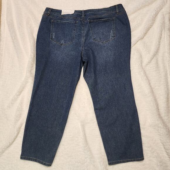 NWT Cato Mid-rise Skinny Rhinestone Embelished Jeans, Size 22WP - Picture 2 of 12